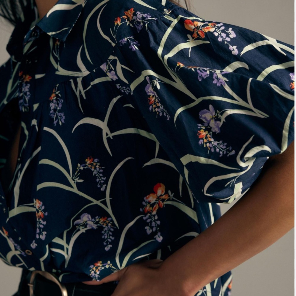 Maeve Anthropology size M floral blouse